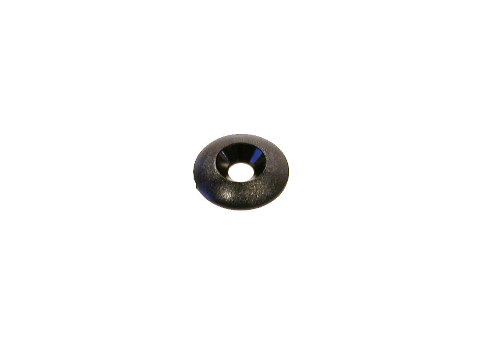 Plastic verzonken ring M8 Zwart