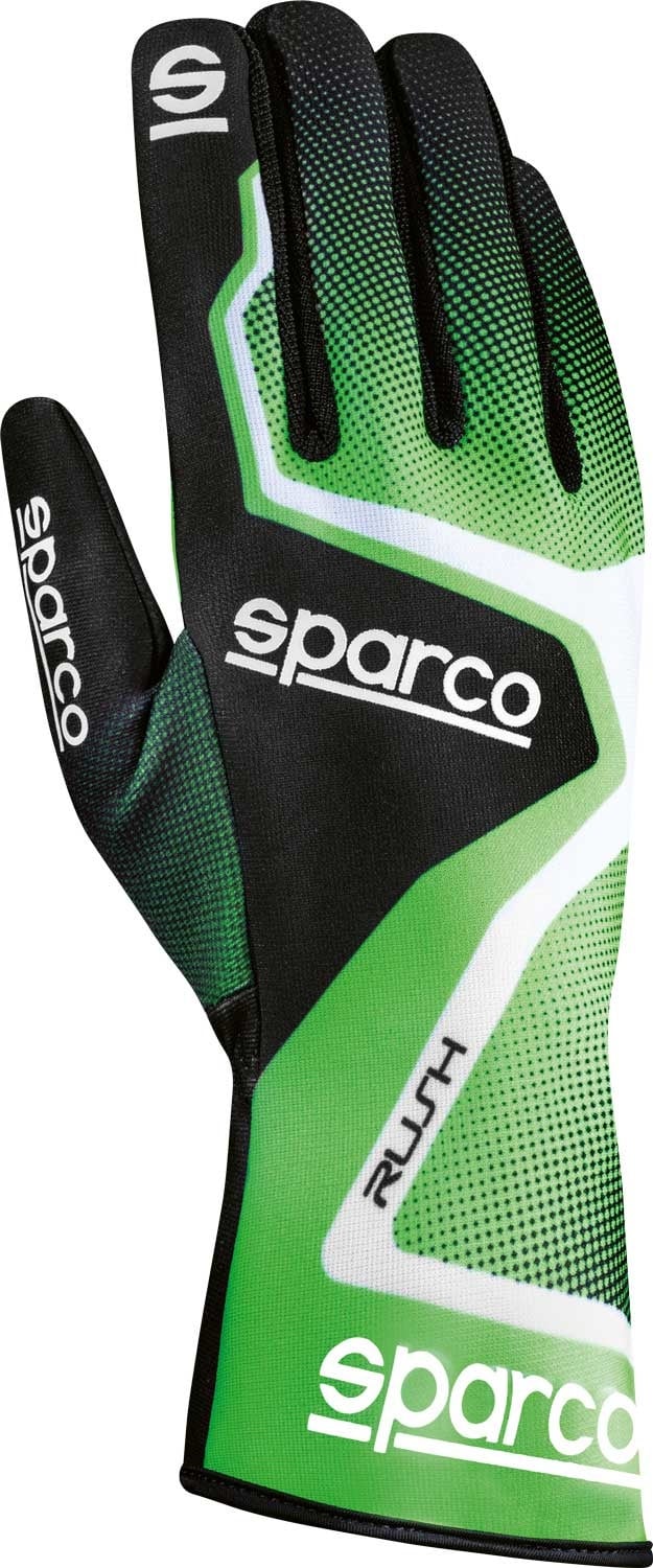 Sparco Rush kart gloves Green/white