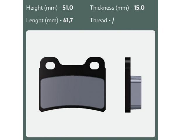 Juego de reparación Goldspeed TIPO PAROLIN TRASERO