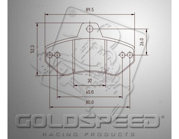 Goldspeed remblok set Righetti achter