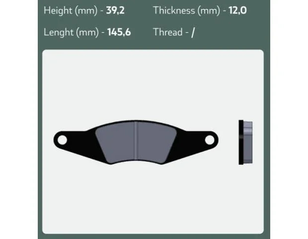 Goldspeed remblok set RIMO type Petrol rear (rental compound) - KartKings