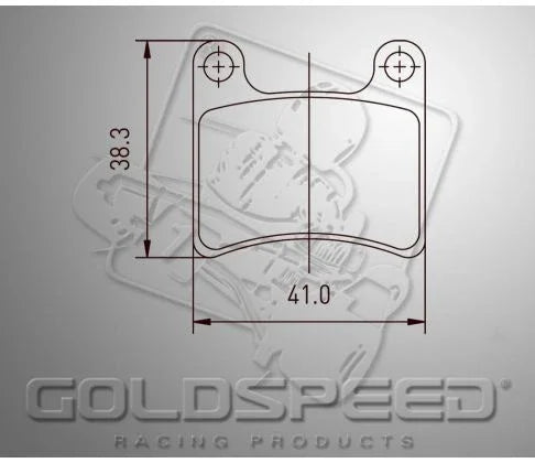 Goldspeed remblokset IPK/Intrepid voorzijde - KartKings