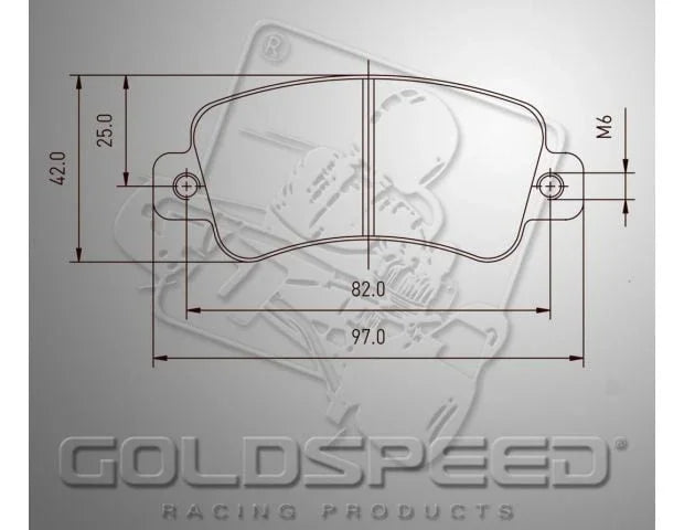 Goldspeed remblok set kart component - KartKings