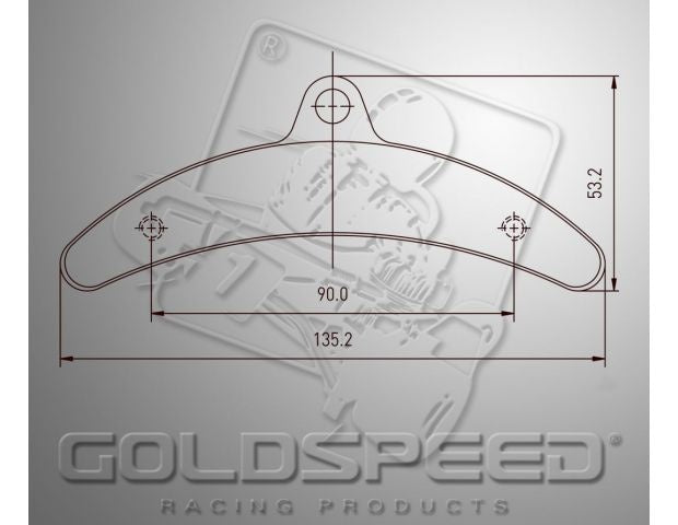 Goldspeed remblok set BIREL TYPE REAR (14182)