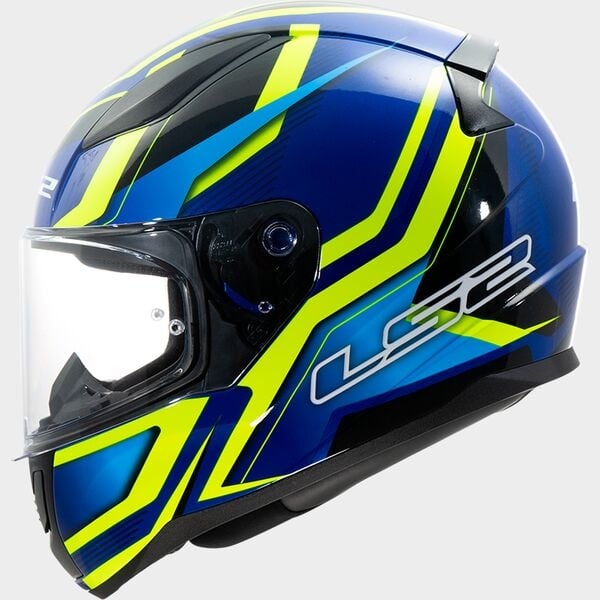 LS2 FF353 Rapid II Flitz Blauw / fluor geel