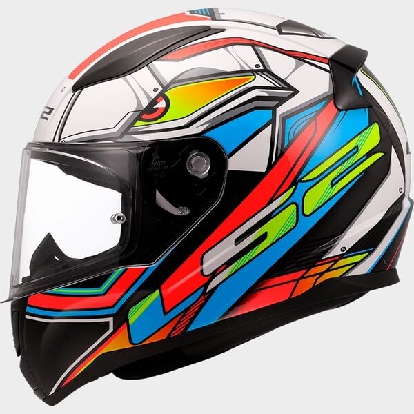 LS2 FF353 Rapid II XDRON White / Fluo Orange
