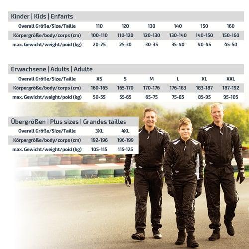 Speed LVL2 overall RS-1 Barcelona zwart/fluor geel - KartKings