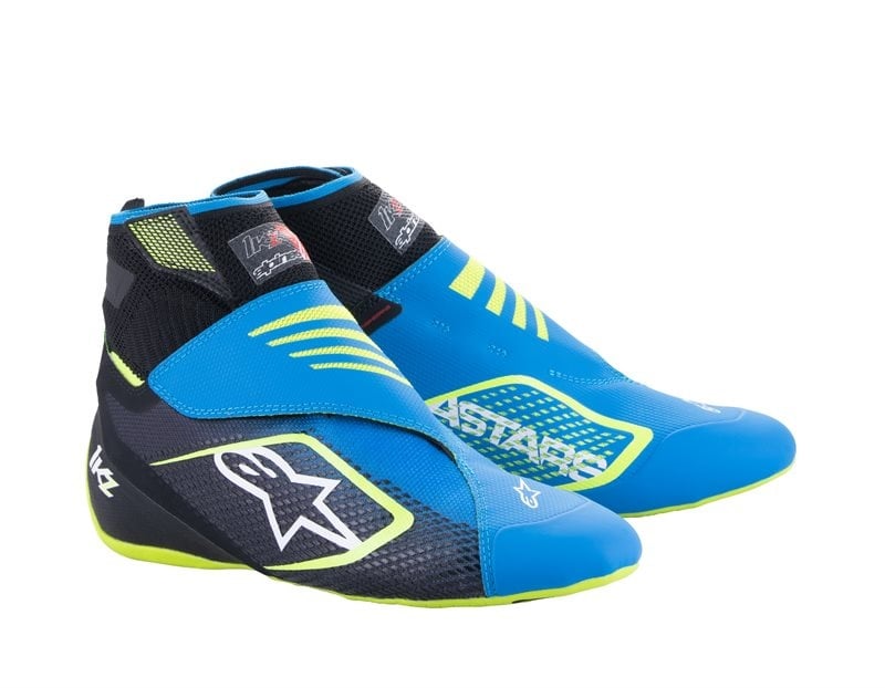 Alpinestars KZ V2 Negro/Azul/Amarillo Fluorescente