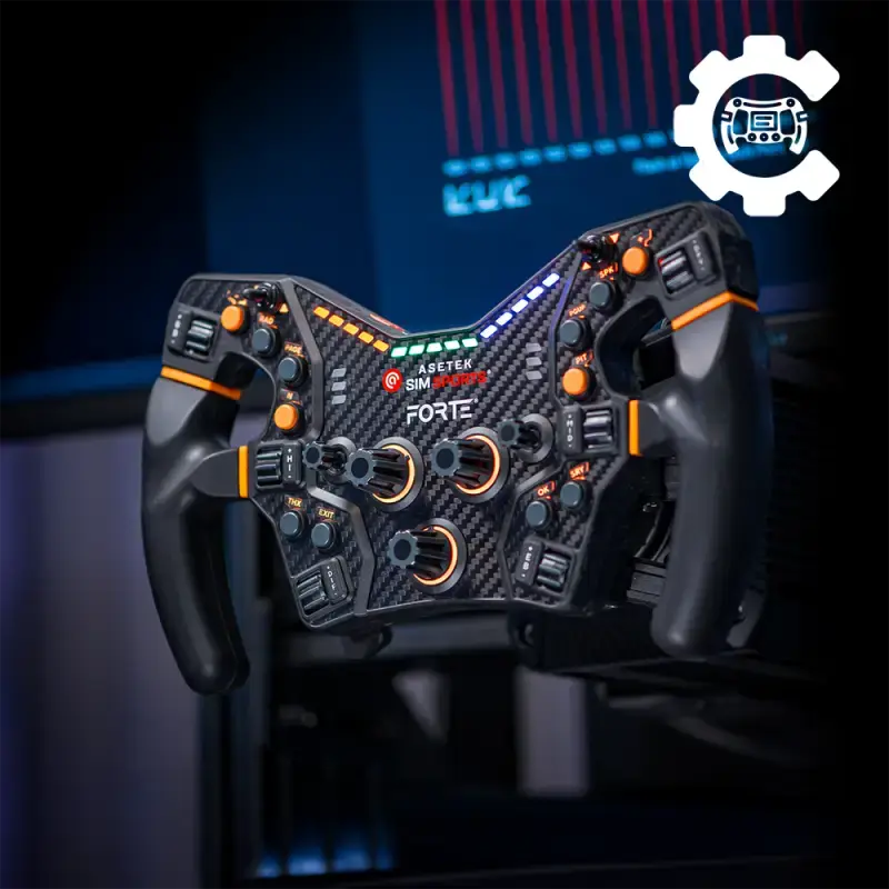 Asetek SimSports Forte® Formula Steering Wheel - KartKings