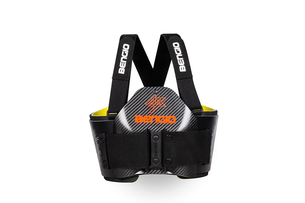 Protector de costillas Bengio AB7 homologado FIA 8870-2018 Naranja fluorescente