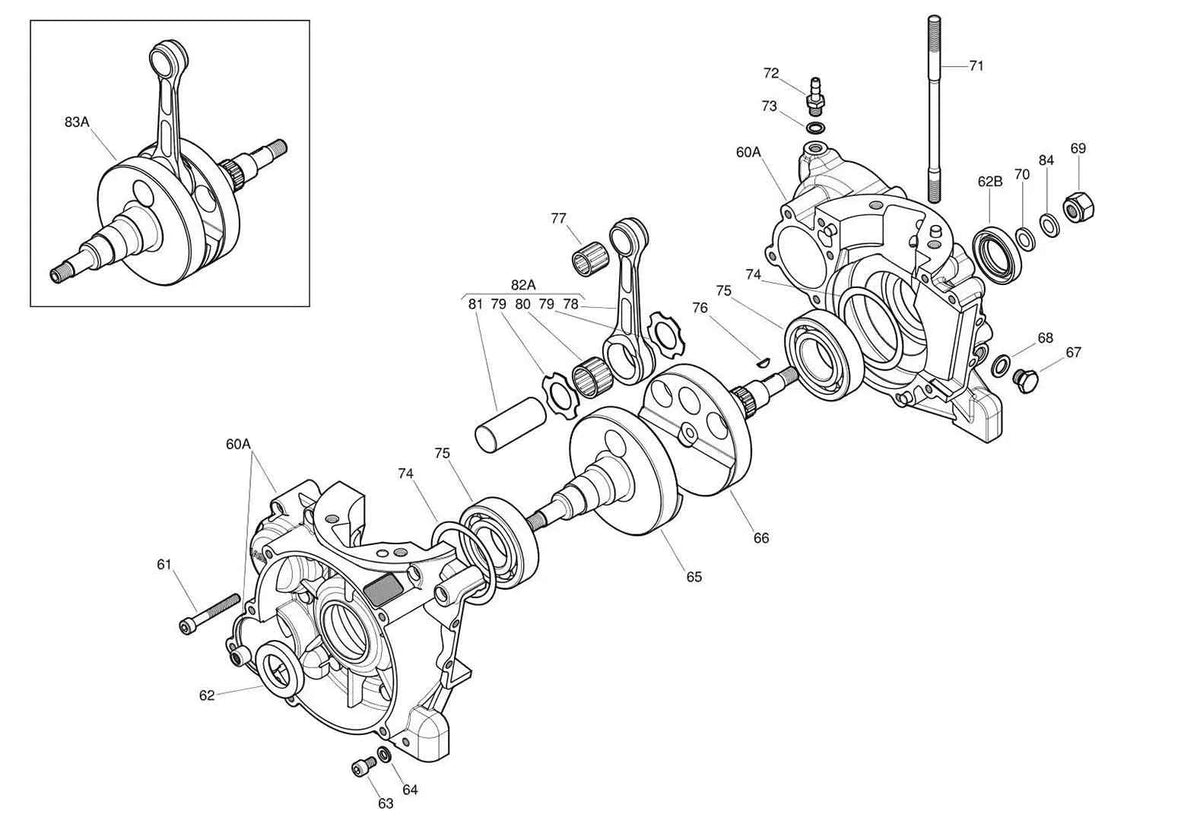 Iame X30 tapeind cilinder M8x153 - KartKings