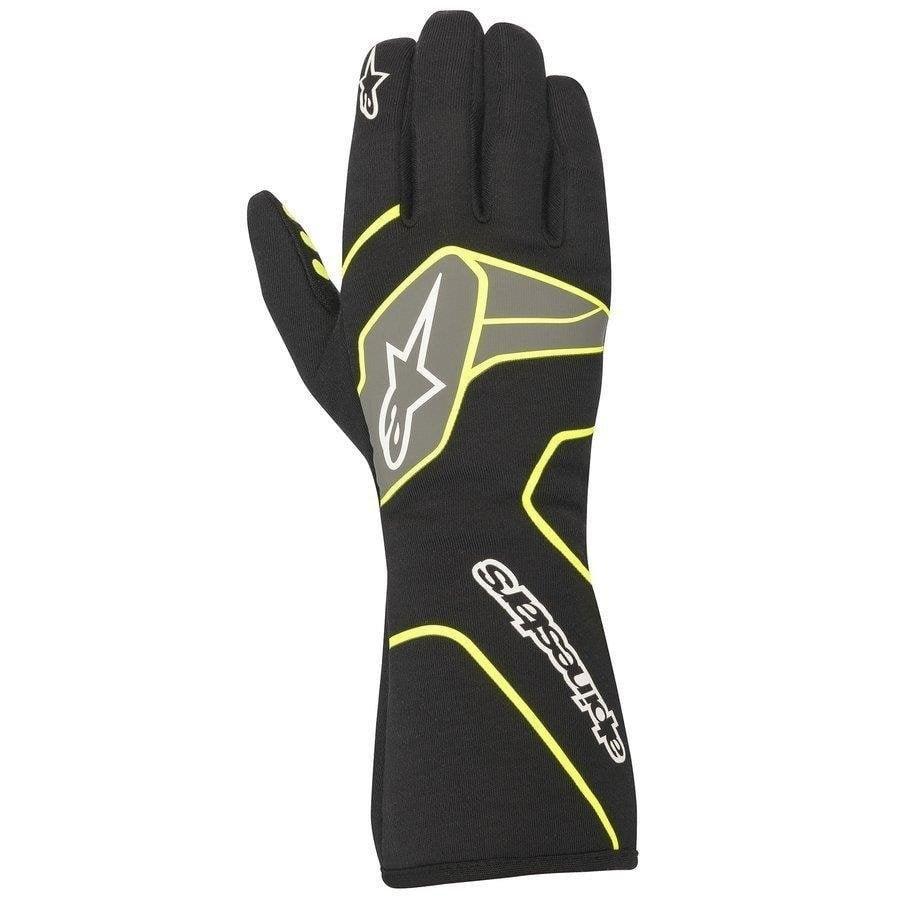 Alpinestars tech 1 race V2 FIA gloves zwart / fluor geel - KartKings