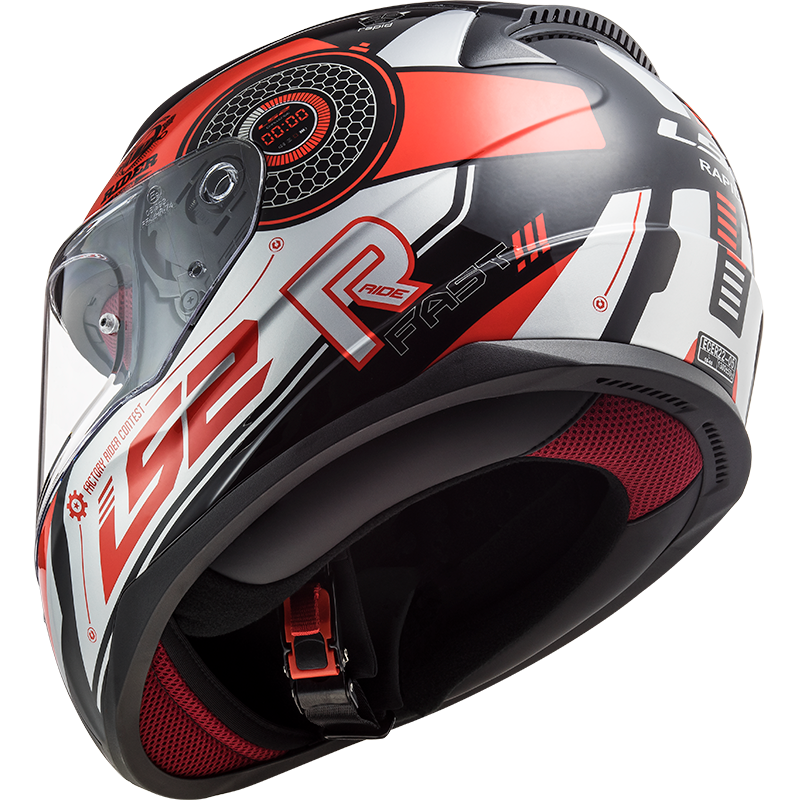 LS2 FF353 Rapid Stratus Black/Red/Silver