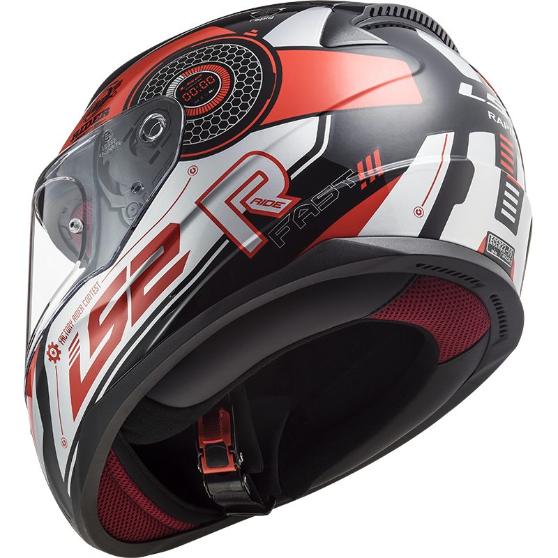 LS2 FF353 Rapid Stratus Black/Red/Silver