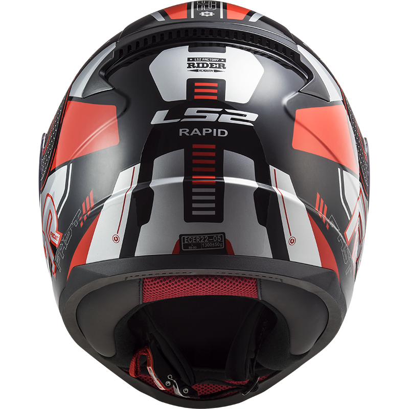 LS2 FF353 Rapid Stratus Black/Red/Silver