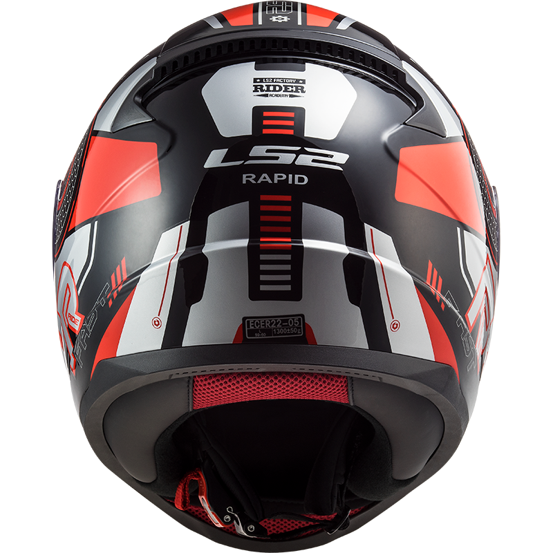 LS2 FF353 Rapid Stratus Black/Red/Silver