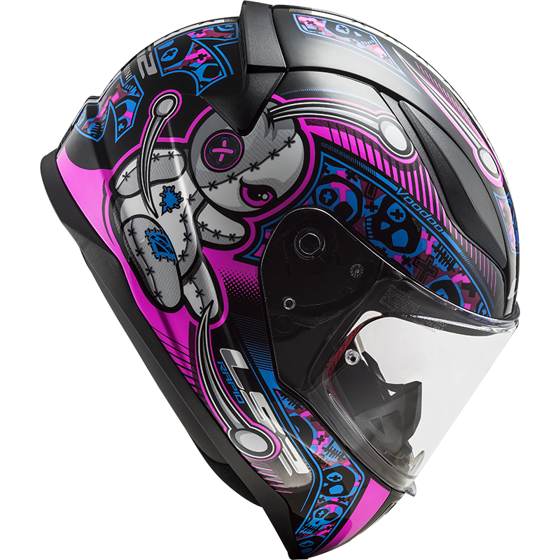 LS2 FF353 Rapid mini Kids helmet Voodoo black/pink