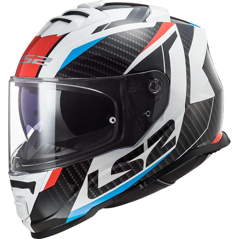 LS2 FF800 Storm II racer glans blauw/rood/wit - KartKings