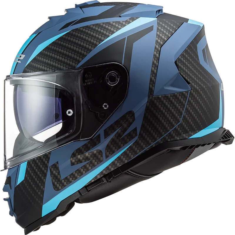 LS2 FF800 Storm II racer matt blauw - KartKings