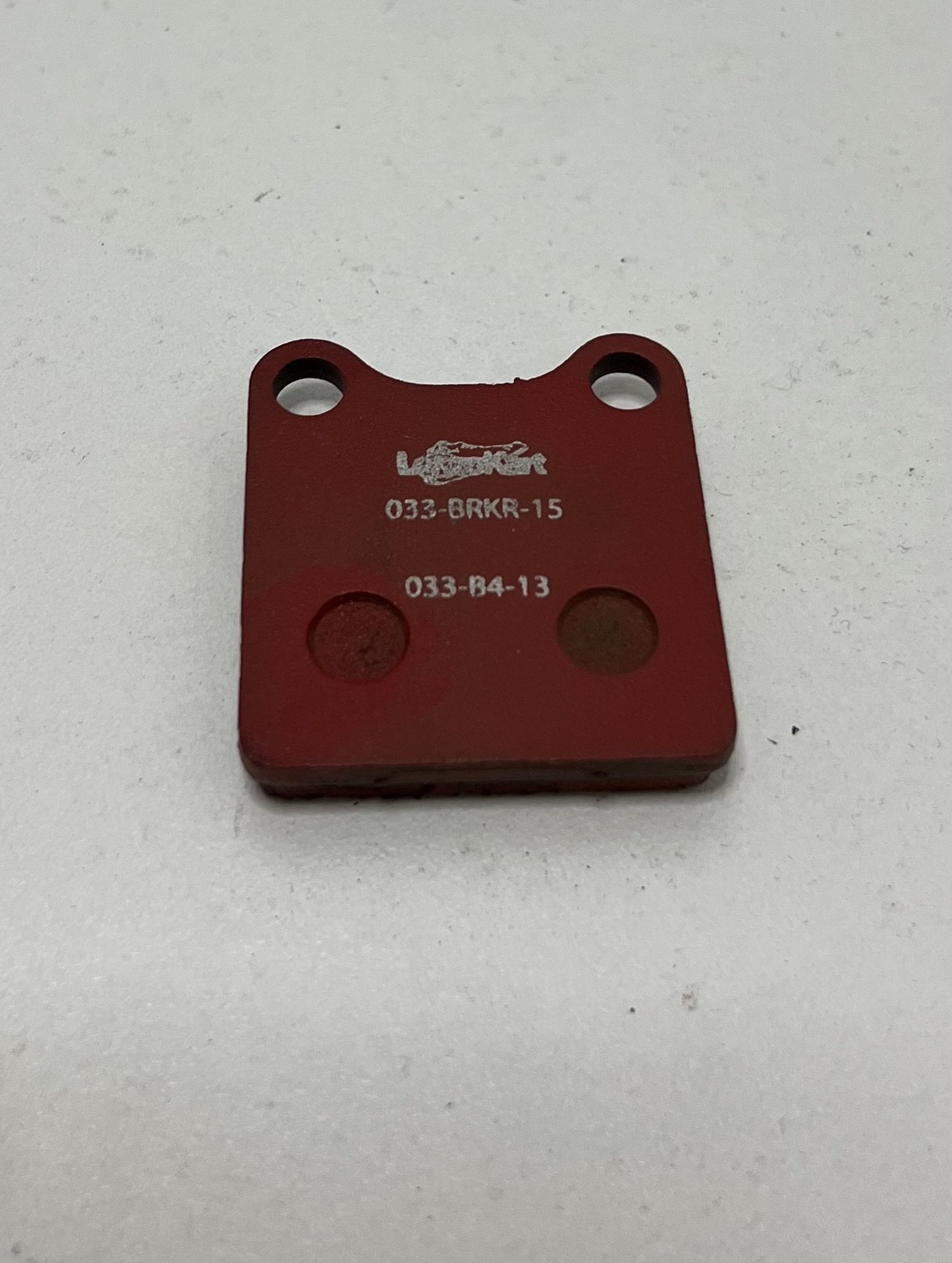 Pastilla de freno trasera LenzoKart Mini/delantera KZ blanda/roja LKF13