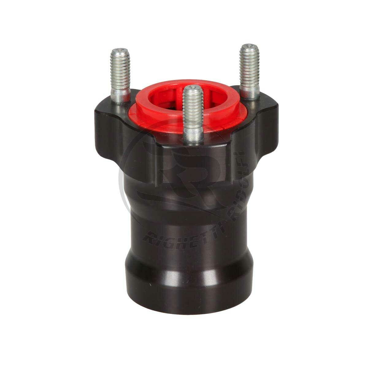 RR front wheel hub black aluminum 75 x 25MM