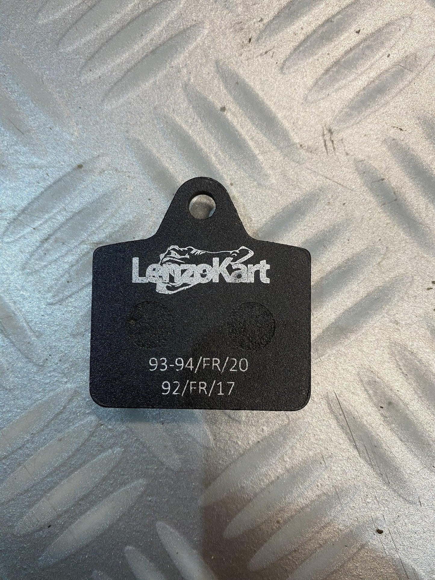 Pastilla de freno trasera Lenzo/Luxor OK/OKJ/KZ Dura / Negra homologación lkf9 93/fr/ch