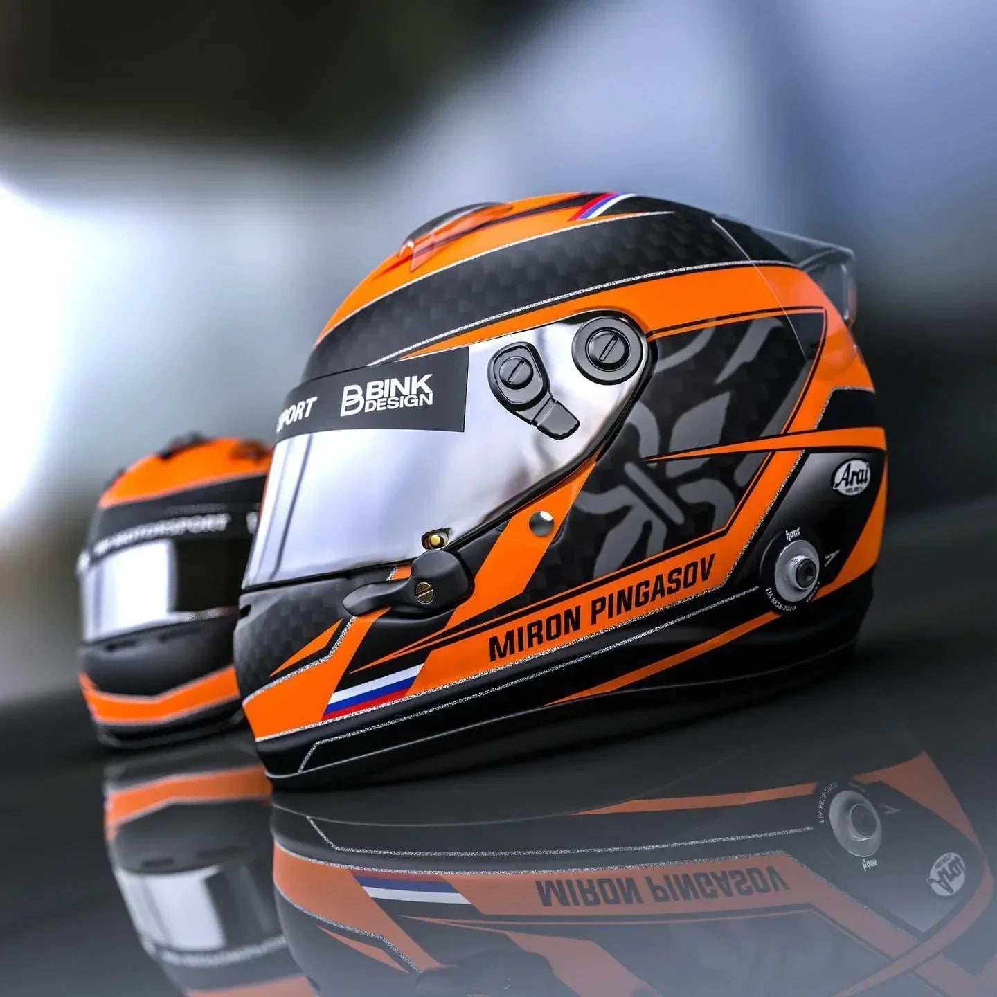 Karthelm professioneel laten ontwerpen en spuiten - KartKings