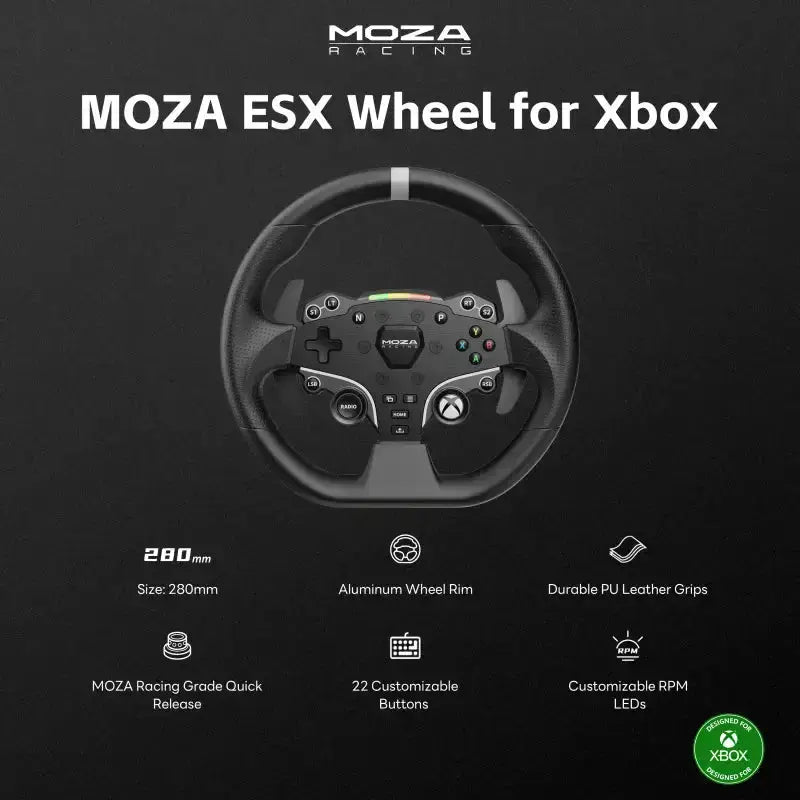 Moza Racing ESX Steering Wheel For XBOX - KartKings