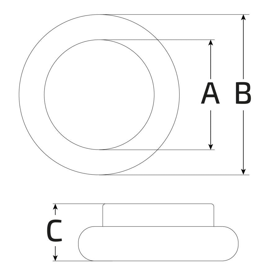 Cojinete de eje trasero HQ 50MM x 90