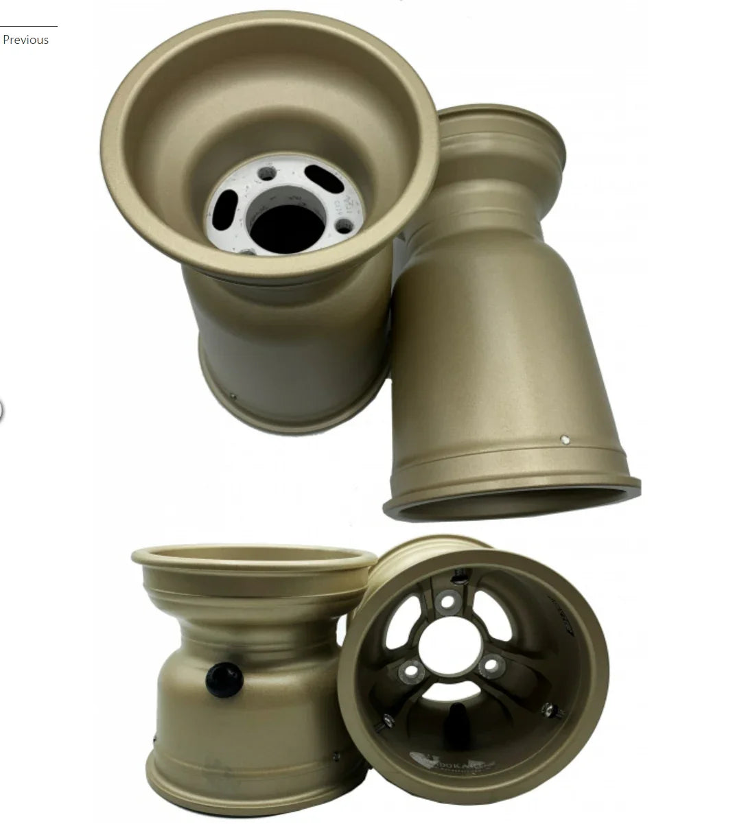 Magnesium velgen set 130x212mm licht goud - KartKings