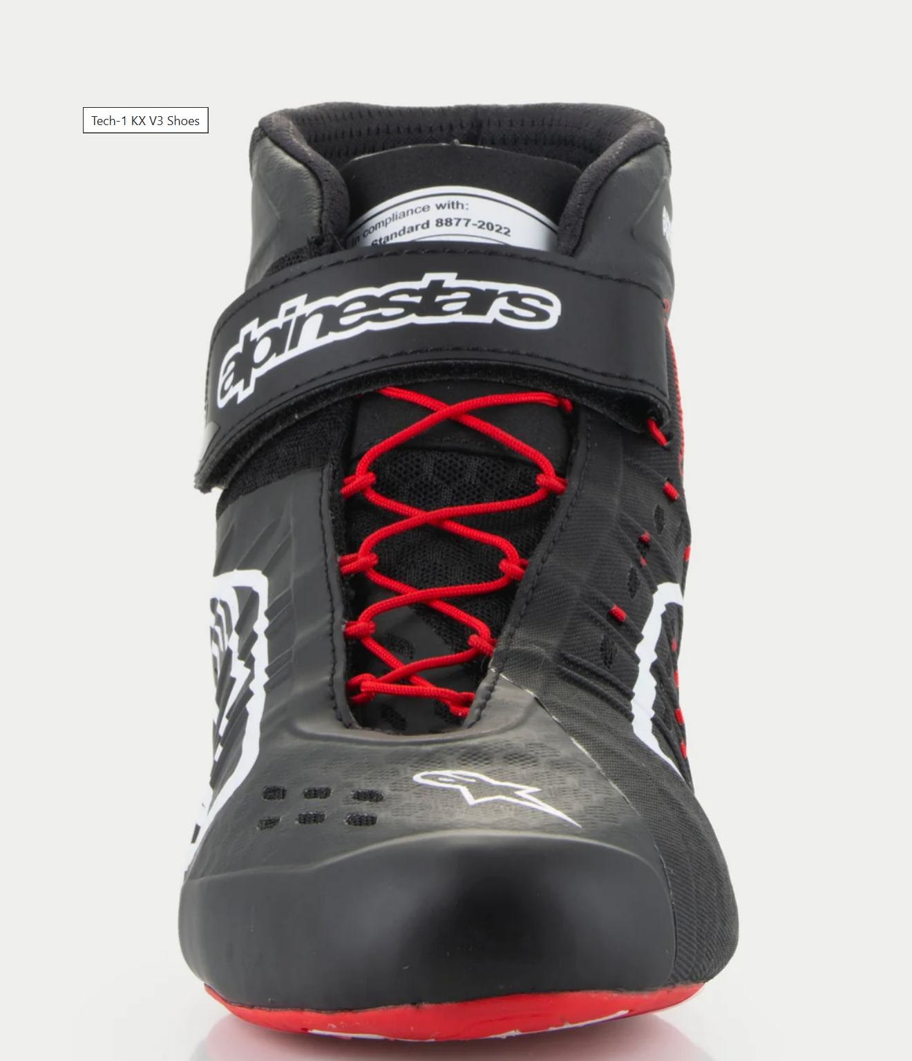 Alpinestars KX V3 Fia gekeurde kart schoenen Zwart