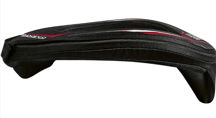 Protector de cuello Sparco K-ring para niños, negro/rojo