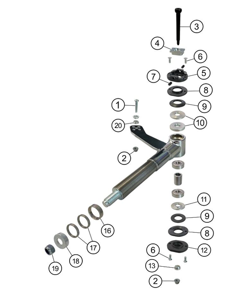 Placa excéntrica de eje IPK CCS