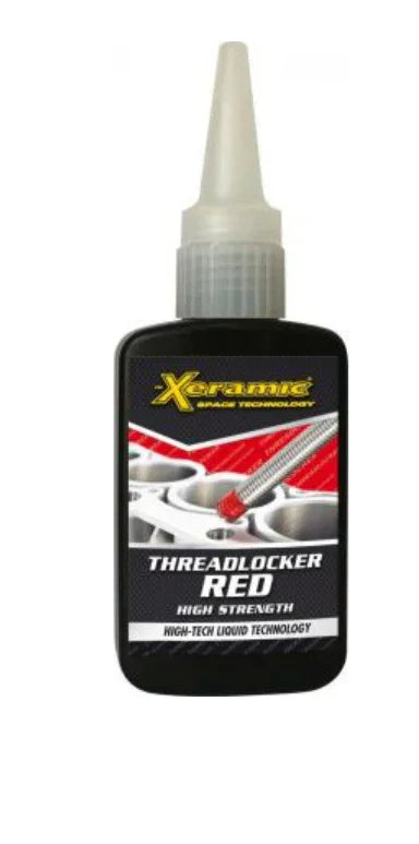 Xeramic Threadlocker rood 50ml high strength - KartKings