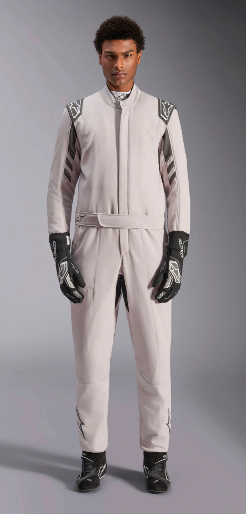 Alpinestars GP Race V3 FIA 8856-2018 / Zilver / Antraciet overall - KartKings