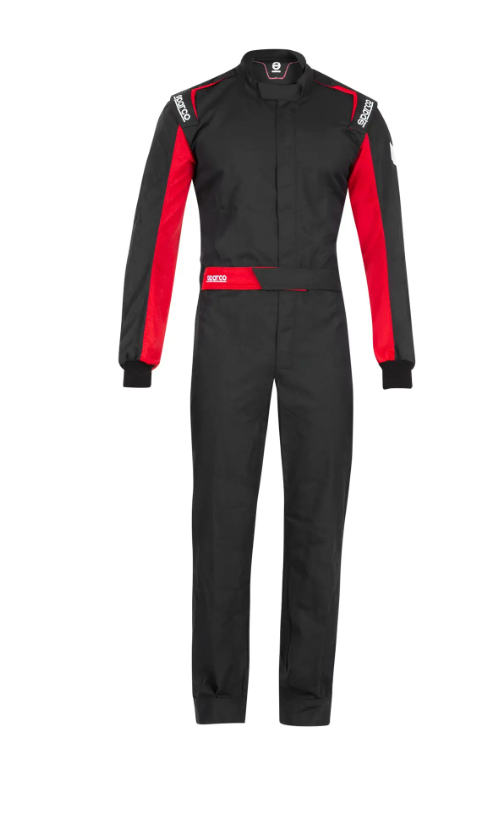 Sparco One overall zwart rood SFI 3.2A/1