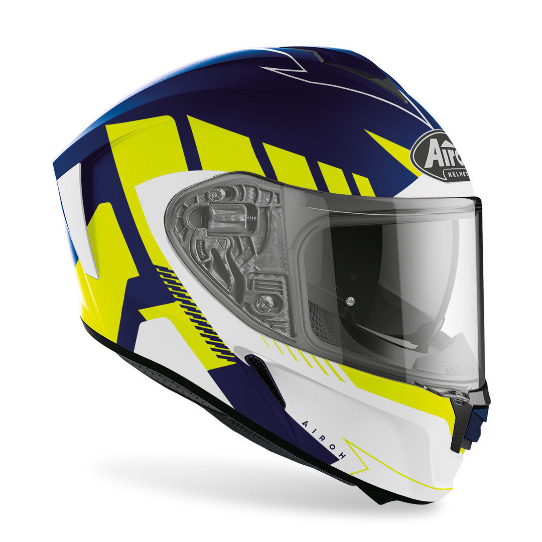 Airoh Spark Blauw / fluor geel matt