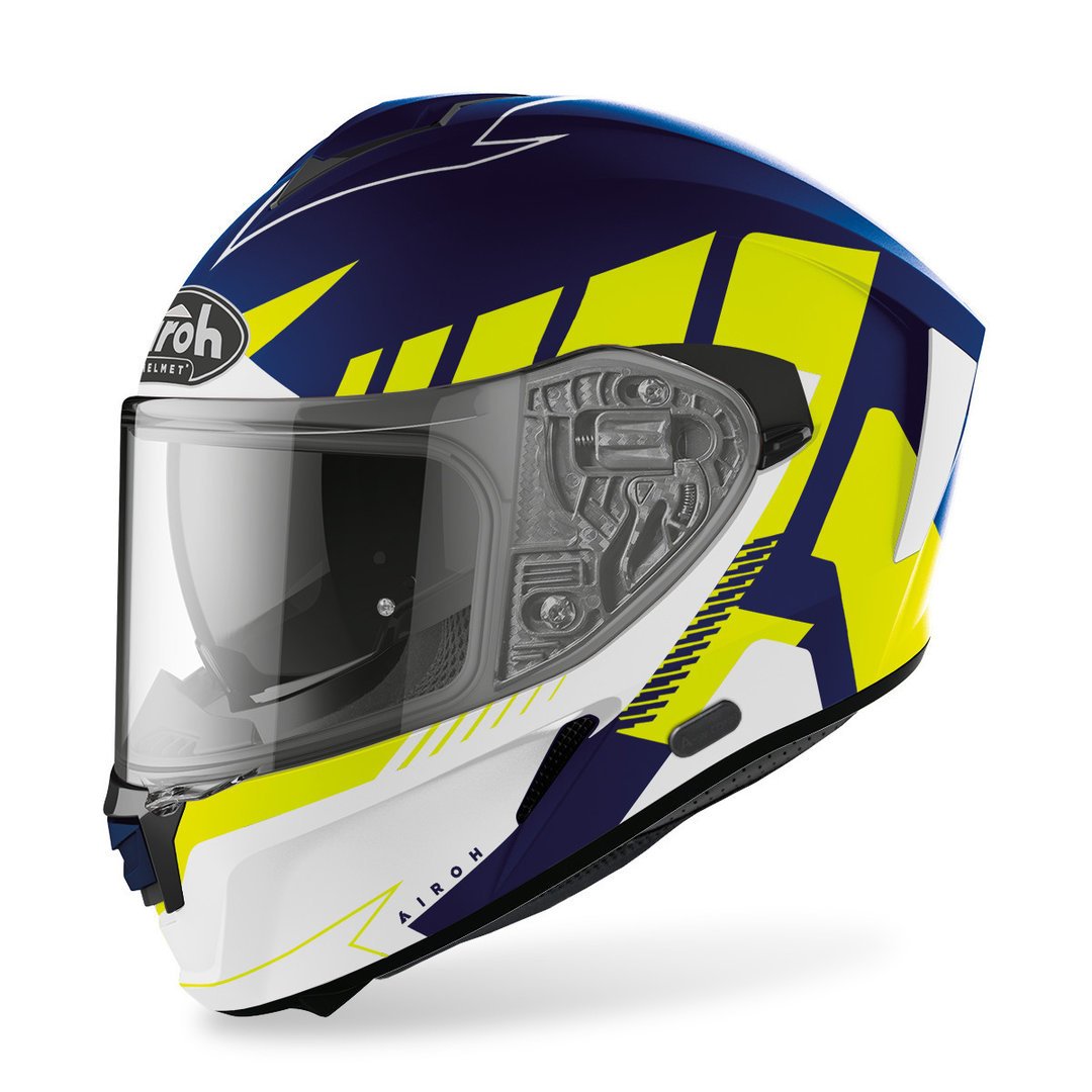 Airoh Spark Blauw / fluor geel matt
