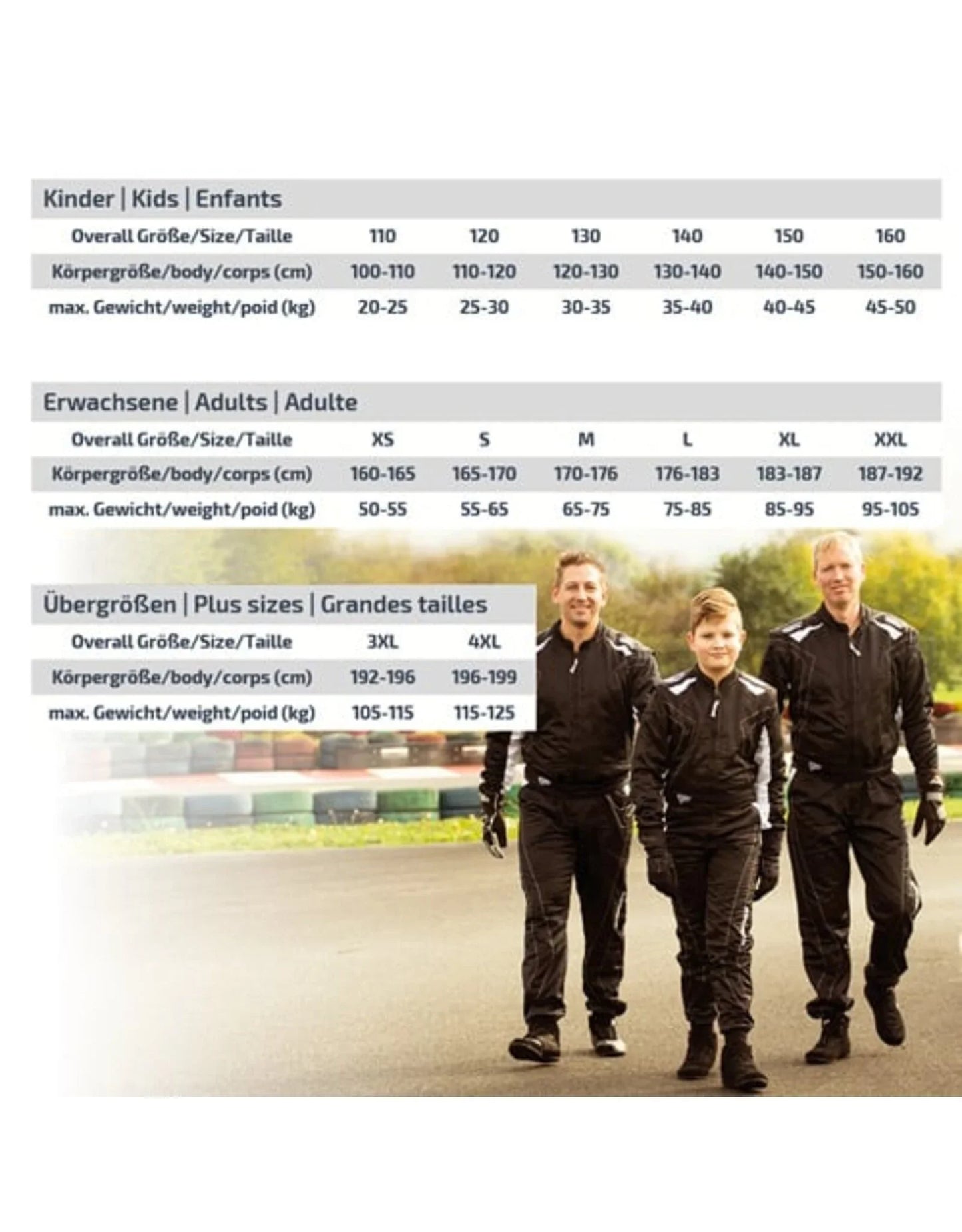 Speed hobby overall Daytona HS-1 zwart/wit 2.0 - KartKings