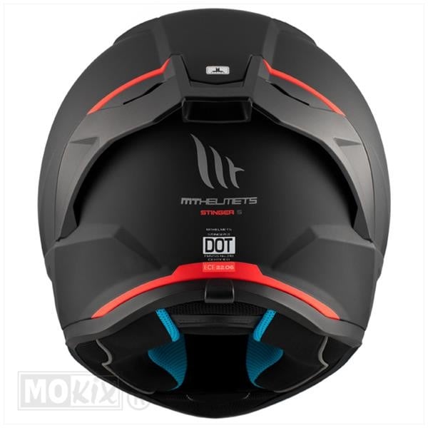 MT Helmets Stinger 2 matt zwart / fluor oranje