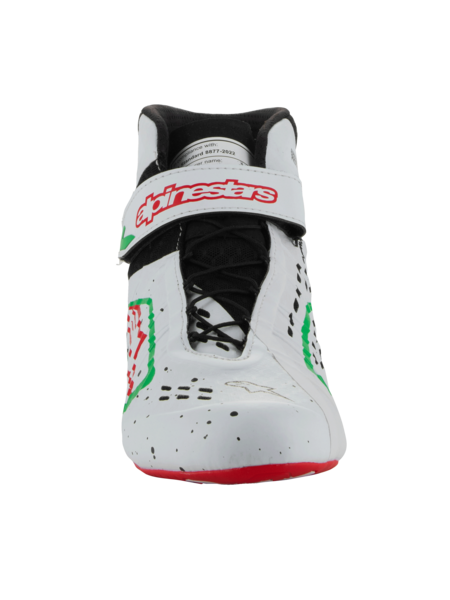 Zapatillas de kart Alpinestars KX V3 homologadas por la Fia Blanco/verde/rojo