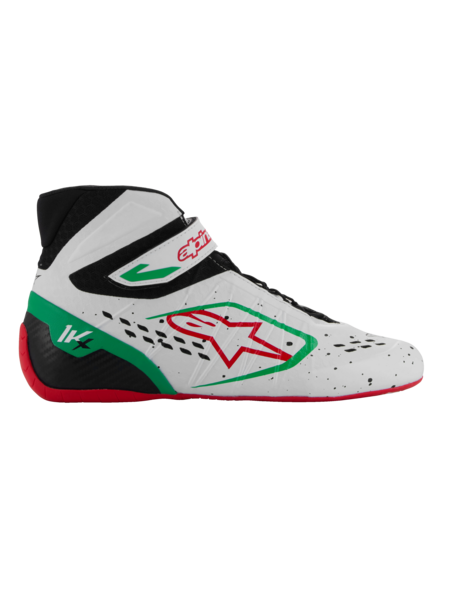 Alpinestars KX V3 Fia gekeurde kart schoenen Wit / groen / rood
