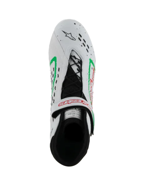 Alpinestars KX V3 FIA kart schoenen wit/groen/rood - KartKings