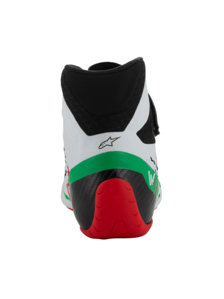 Alpinestars KX V3 Fia gekeurde kart schoenen Wit / groen / rood