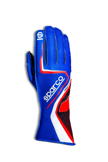 Guantes de kart Sparco Record azul/blanco/rojo