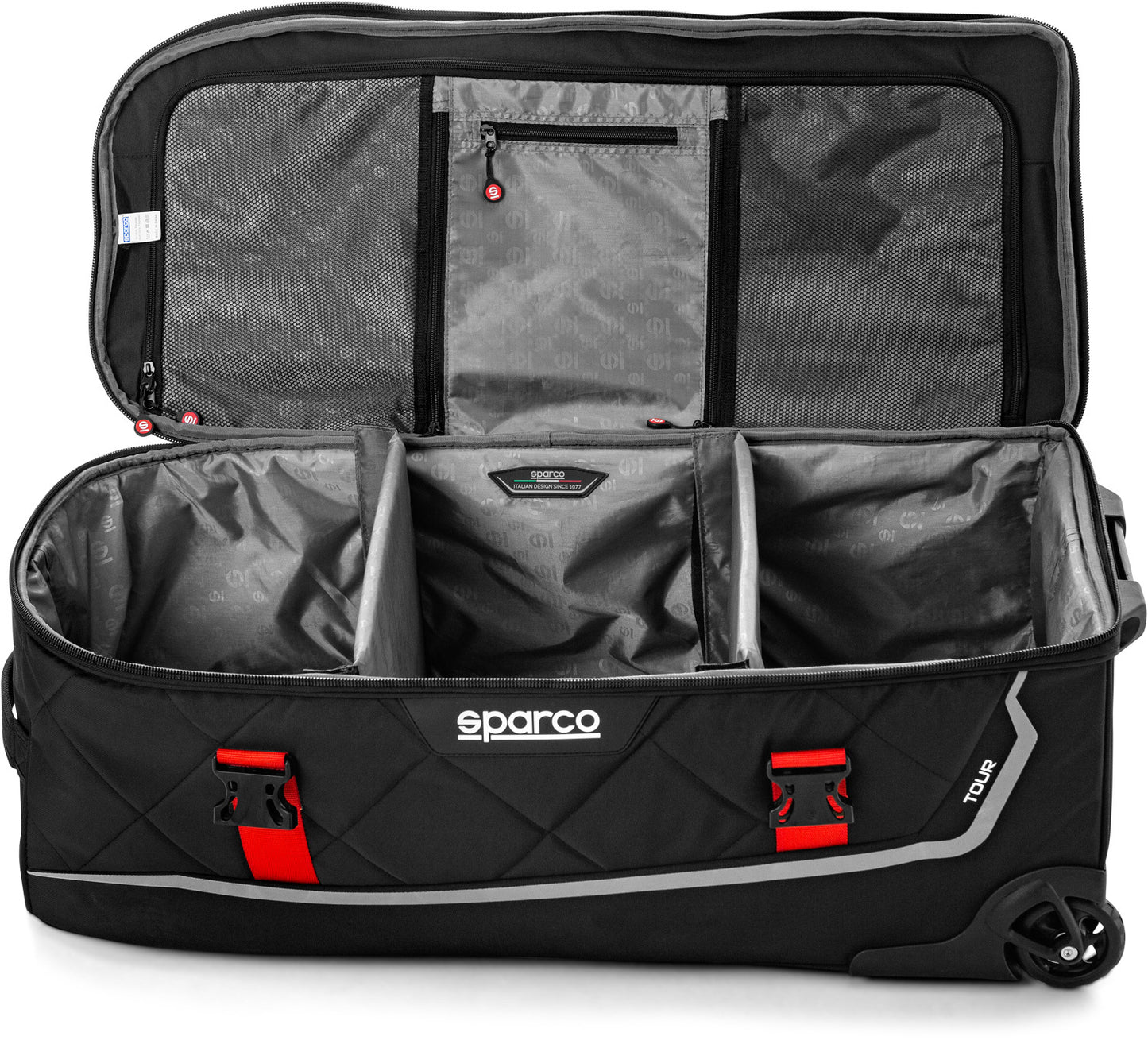 Sparco reistas groot - zwart / rood