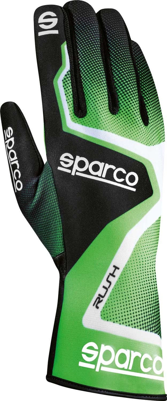 Sparco Rush kart gloves Green/white
