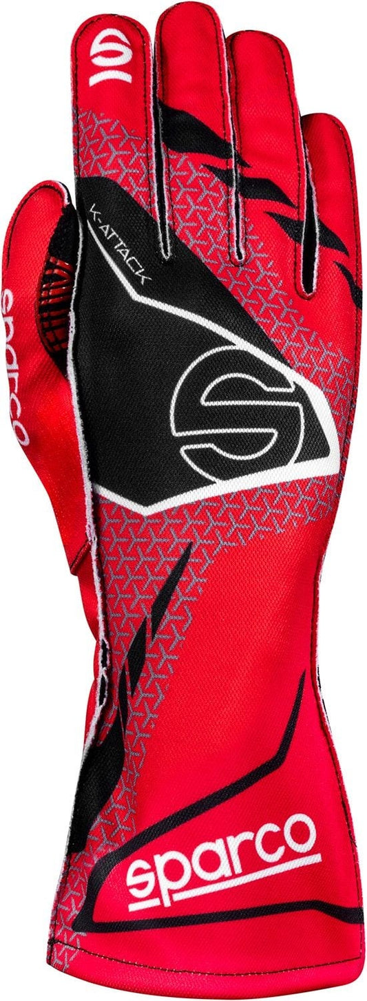 Sparco K-attack kart gloves Red/black