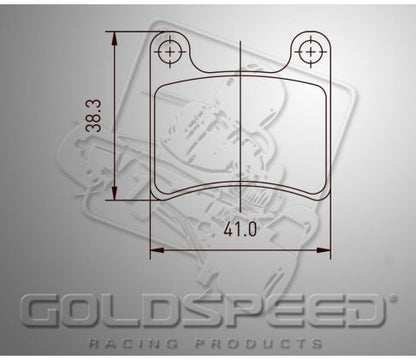 Goldspeed remblokset IPK/ Intrepid front