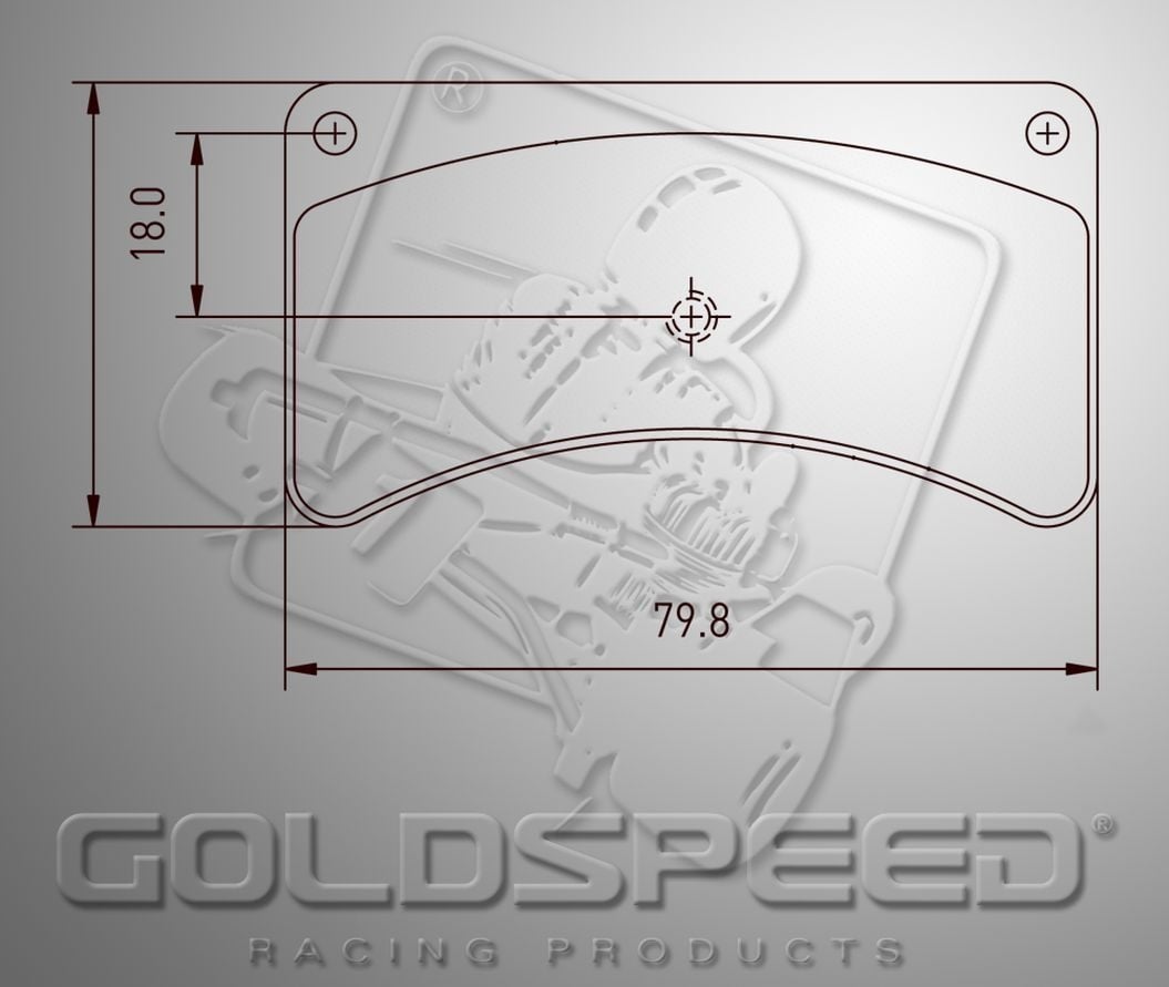 Juego de pastillas de freno Goldspeed Tipo Kellgate 4 y 5 Trasero